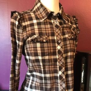 Juicy Couture Square button top.